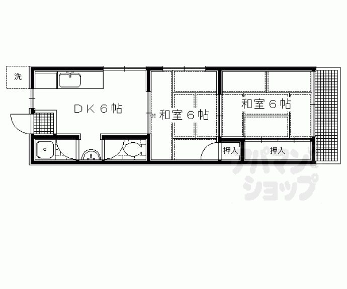 【コーポ川】間取