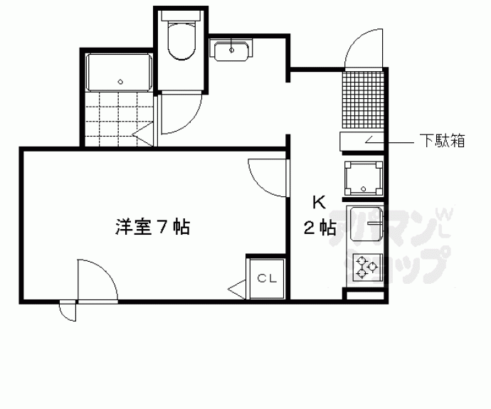 【エステートピア北白川】間取