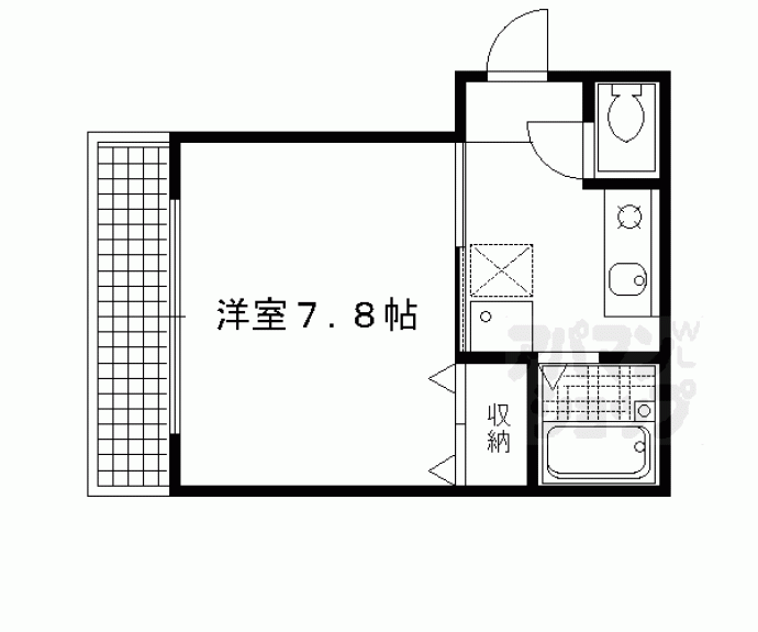 【北白川テンビル】間取