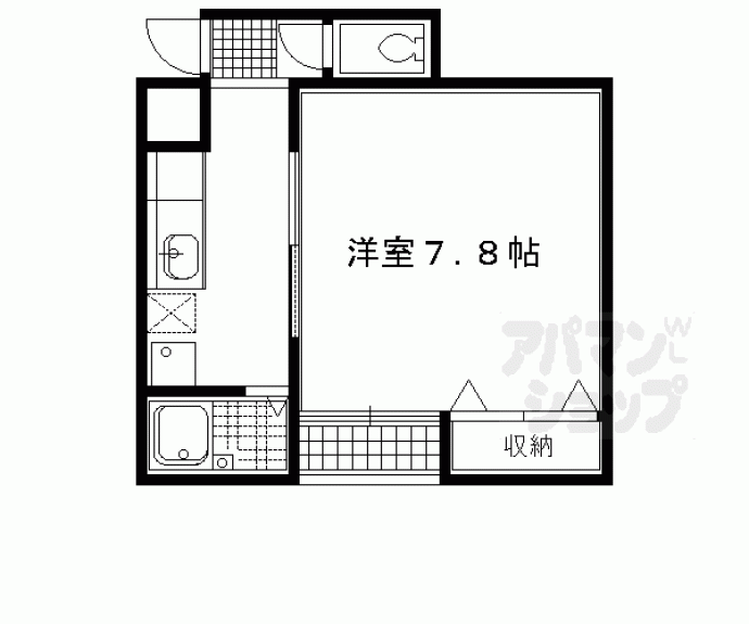 【北白川テンビル】間取