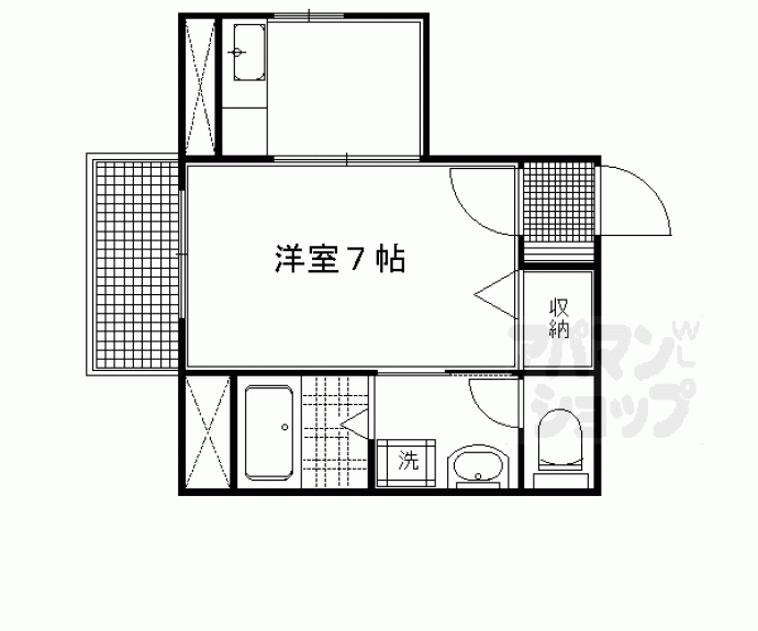 【Ｌｅ’ａ　Ｓｔａｇｅ西陣】間取