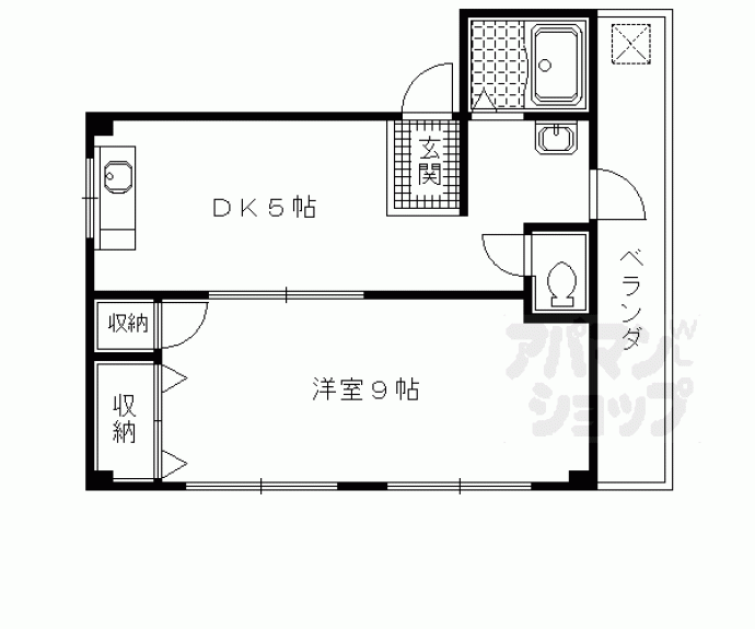 【第２吉与門ハイツ】間取