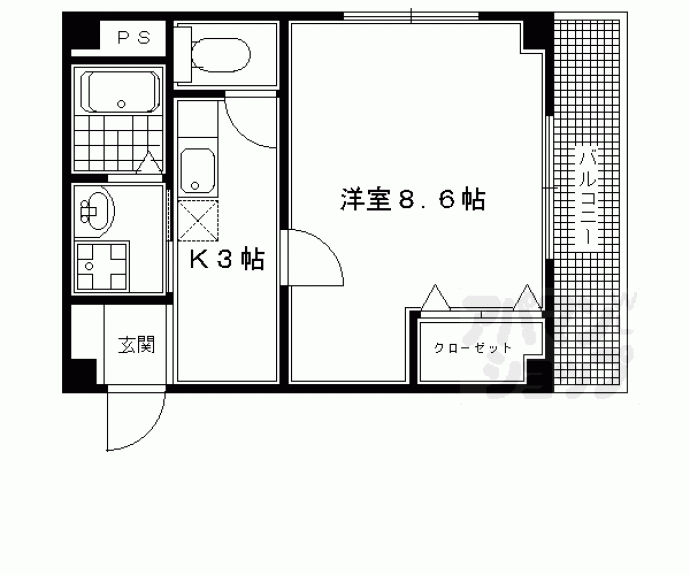 【カーサしらかわ】間取