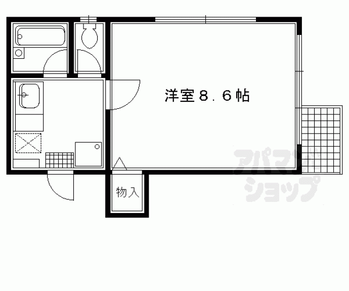 【リバーパレス高野】間取