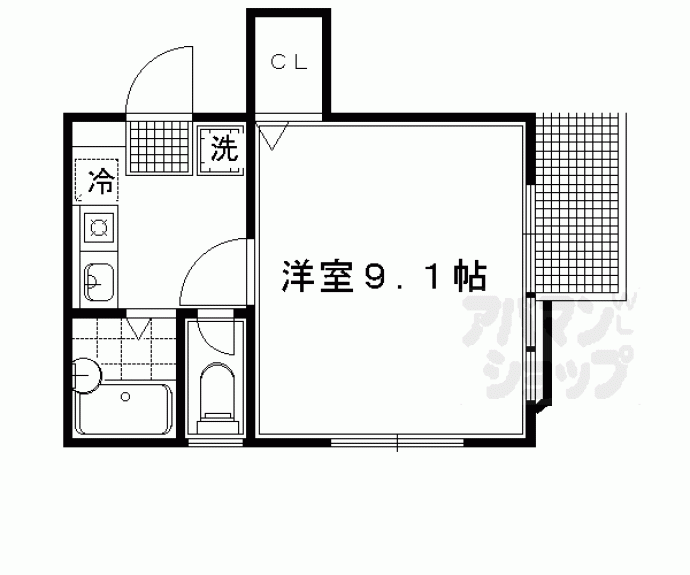 【リバーパレス高野】間取