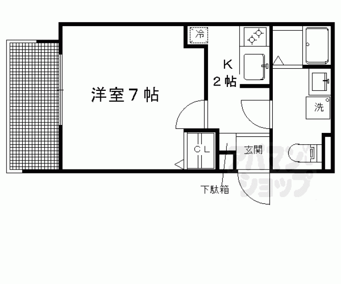 【Ｌａｎｅ一乗寺】間取