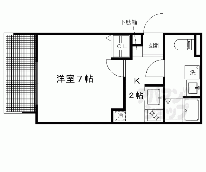 【Ｌａｎｅ一乗寺】間取