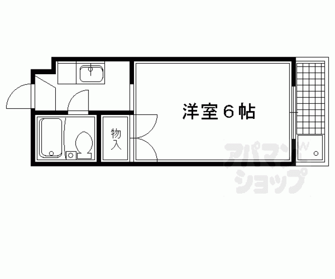 【エースハイム一乗寺】間取