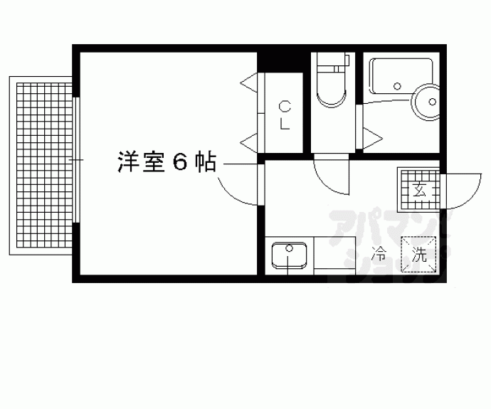 【ハイム中大路】間取