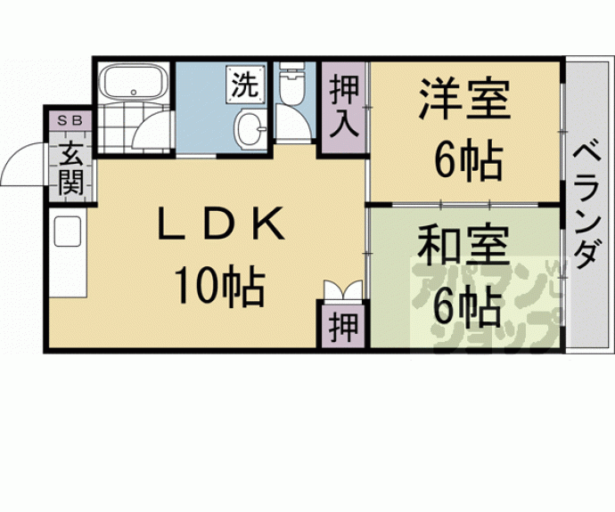 【第二高原マンション】間取