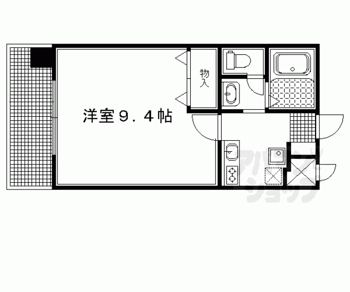 【ハウスセゾン今出川河原町】間取