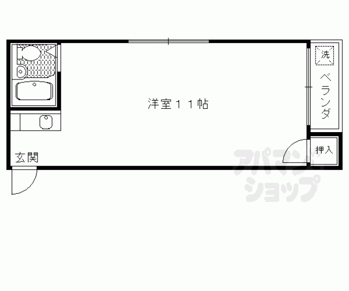 【コーポ北白川】間取