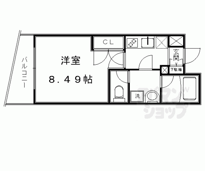 【Ｈ・Ｆ烏丸鞍馬口レジデンス】間取