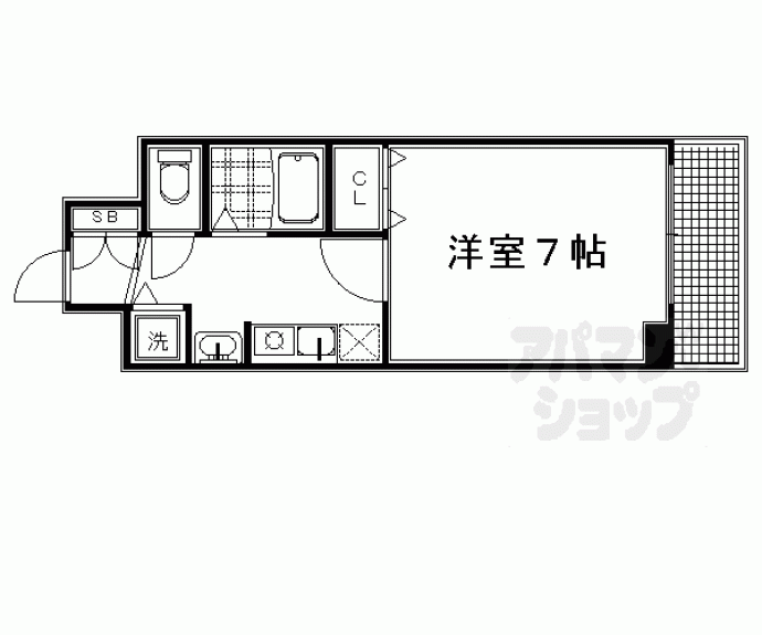 【スワンズ京都西陣】間取