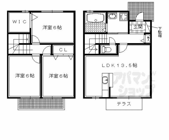 【ボナール岩倉】間取