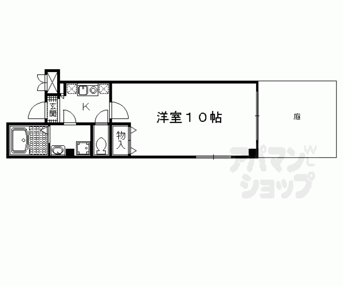 【ｈａｂｉｃｅｒａ京都下鴨】間取