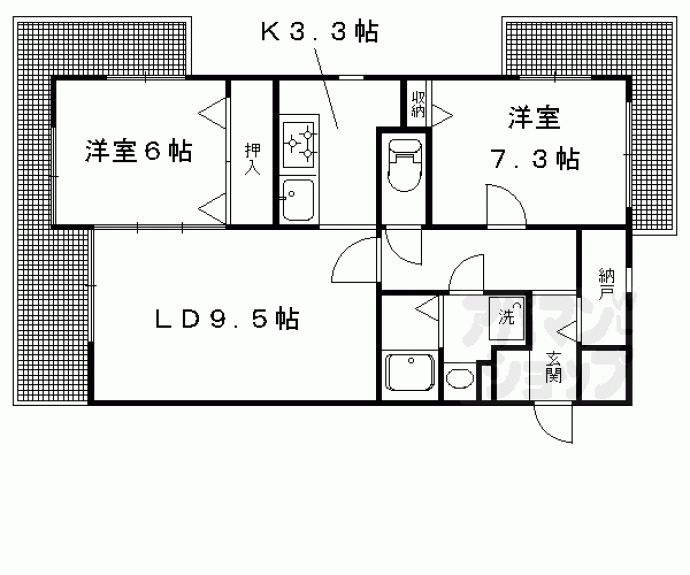 【ヴォワールＫＡＮＯ】間取