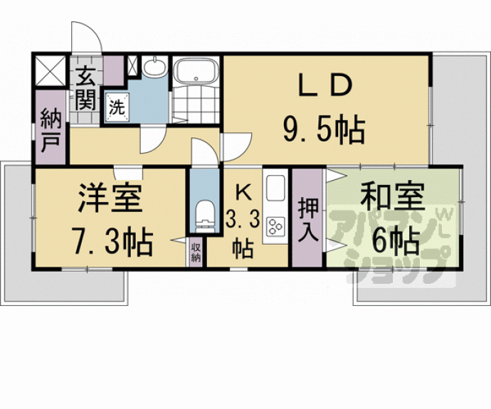 【ヴォワールＫＡＮＯ】間取