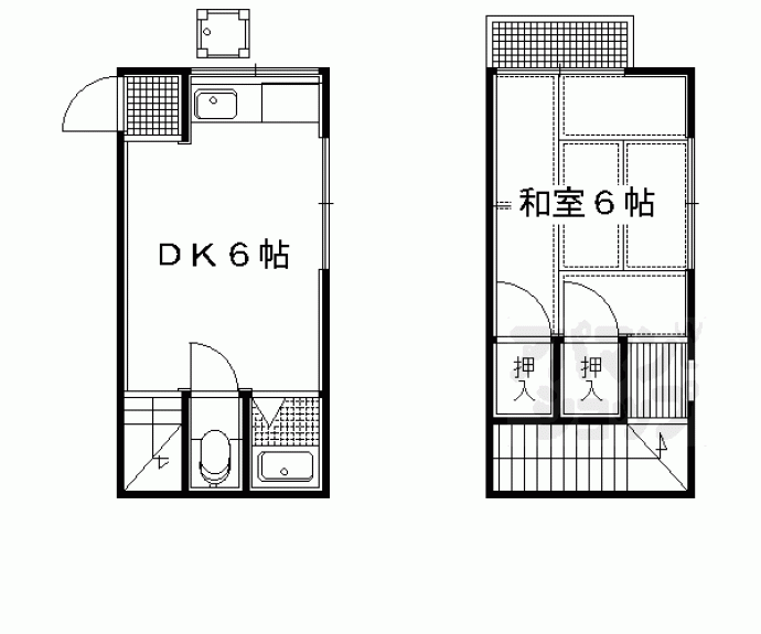 【黒谷町テラスハウス】間取