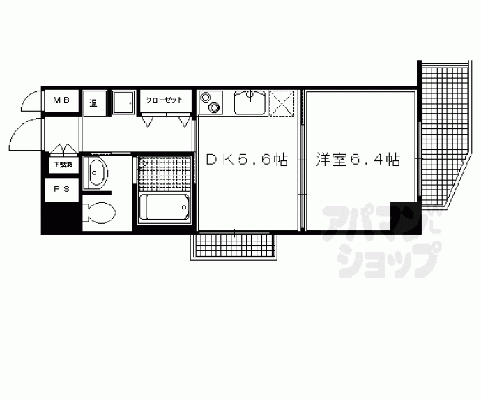 【ファーイースト白川通】間取