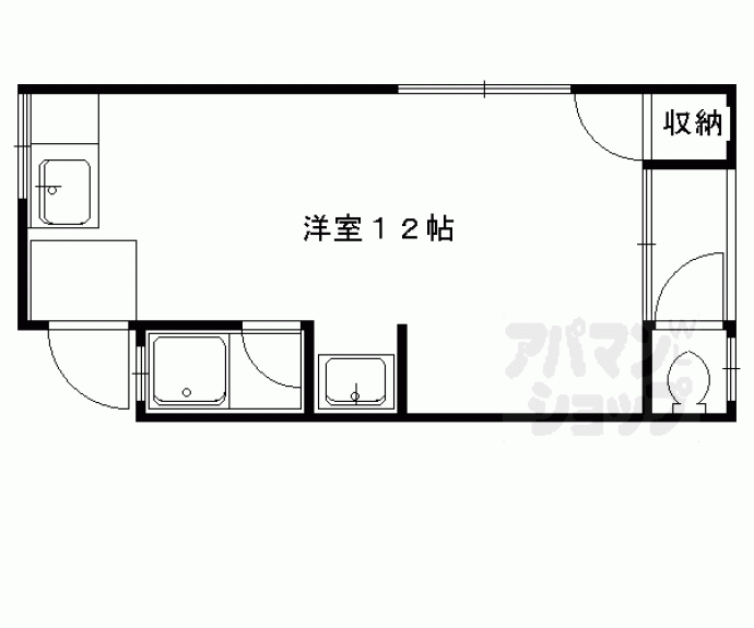 【東丸太町マンション】間取