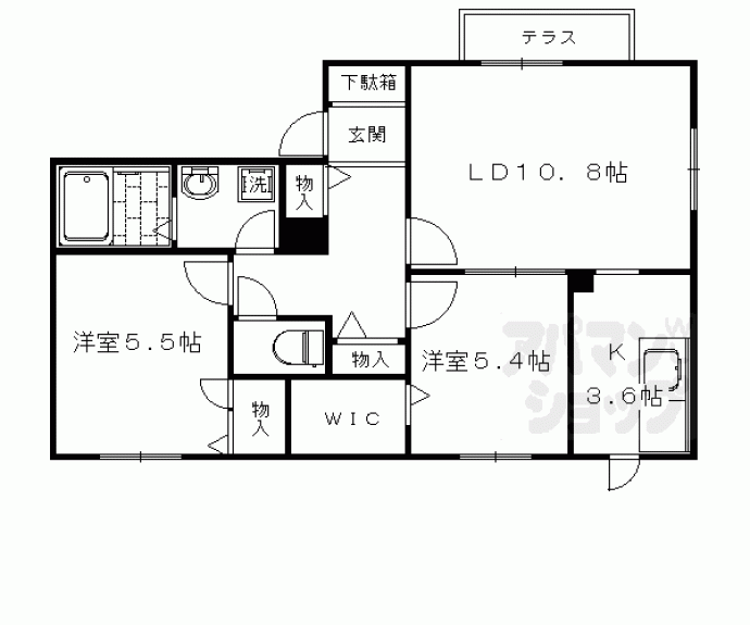 【ラフィーネ葛野】間取