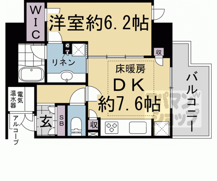 【アーバンライフフォルムズ烏丸御池】間取