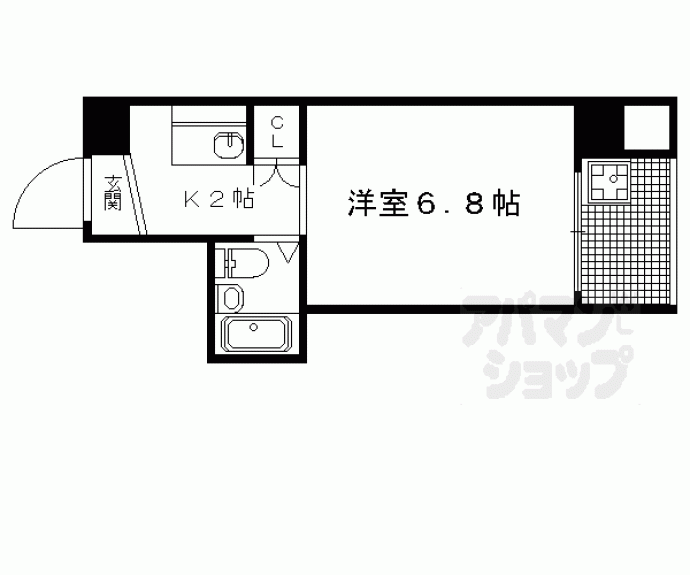 【フラッツ一乗館】間取