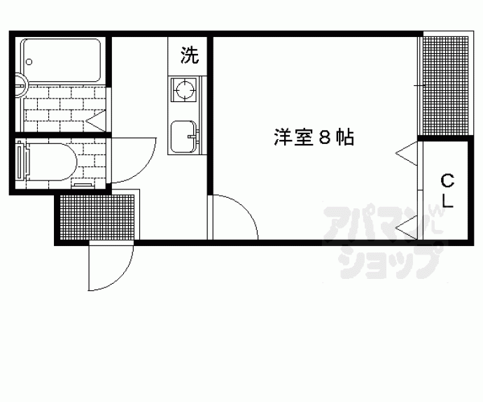 【京都アパートメント４】間取