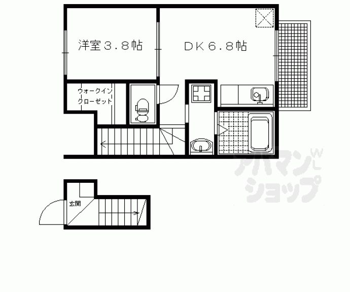 【カーサノーブル】間取