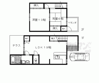 【田中飛鳥井町貸家６５－５】