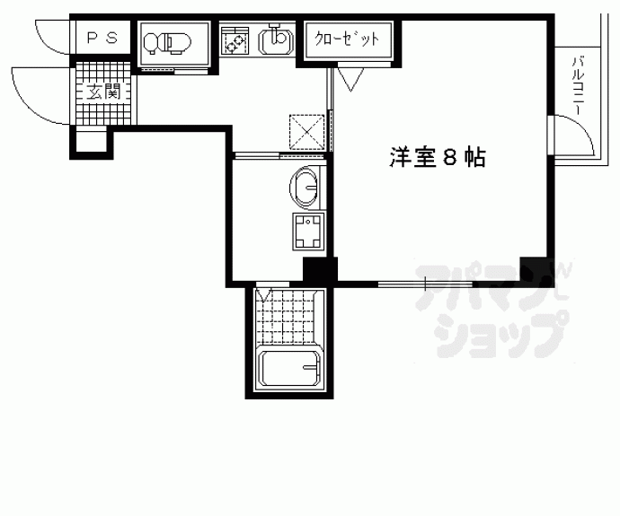 【ラトゥール北白川】間取