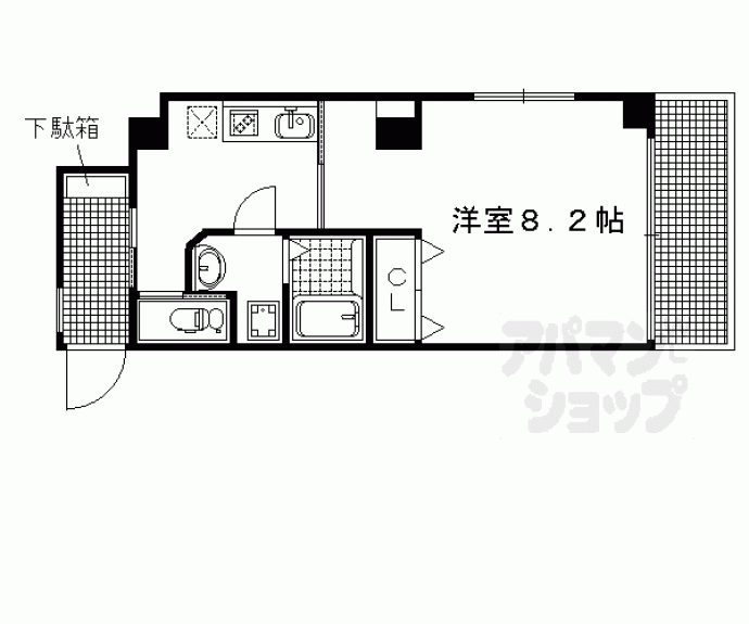 【ラトゥール北白川】間取