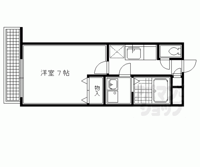 【下鴨貴船町マンション】間取