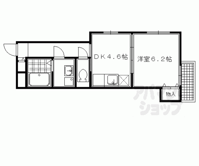 【下鴨貴船町マンション】間取