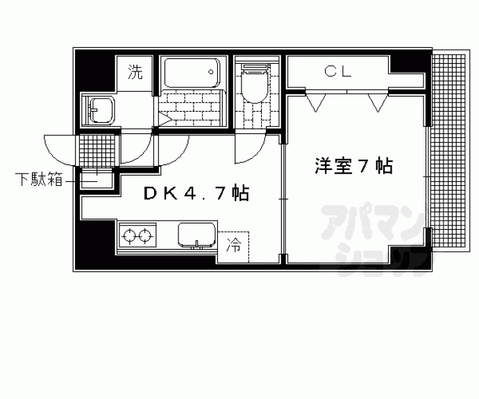 【ポルトヴェルト岩倉】間取