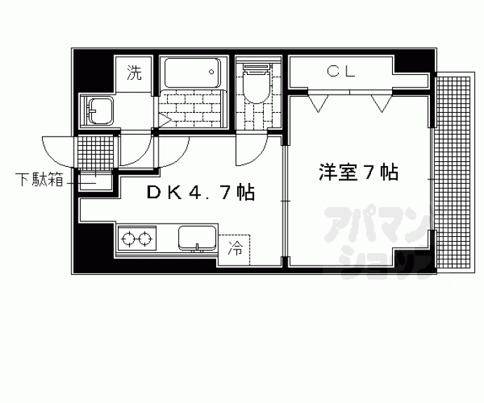 【ポルトヴェルト岩倉】間取