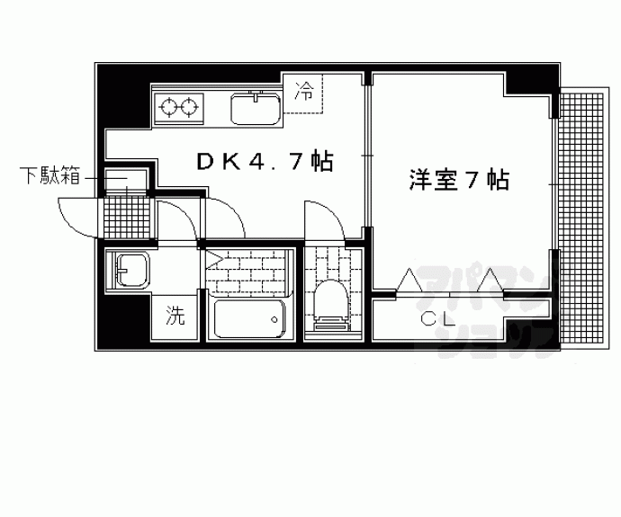 【ポルトヴェルト岩倉】間取