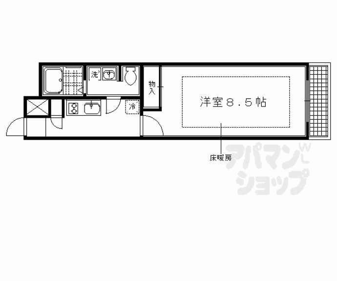 【グランコスモ今出川】間取