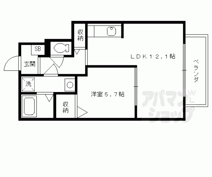 【ランドパーク横大路】間取