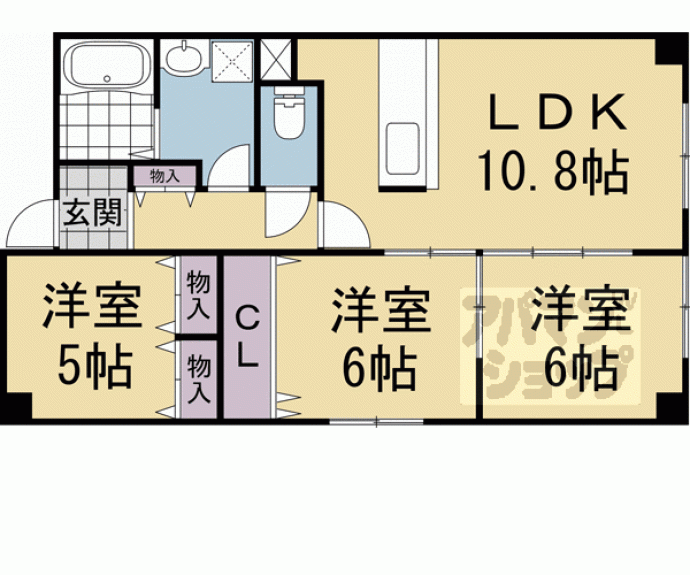 【パルシティ西大路】間取