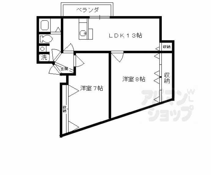 【メゾンラピーニ】間取