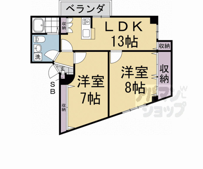 【メゾンラピーニ】間取