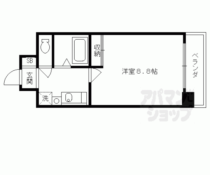 【ザ・ブセナ稲荷新道】間取