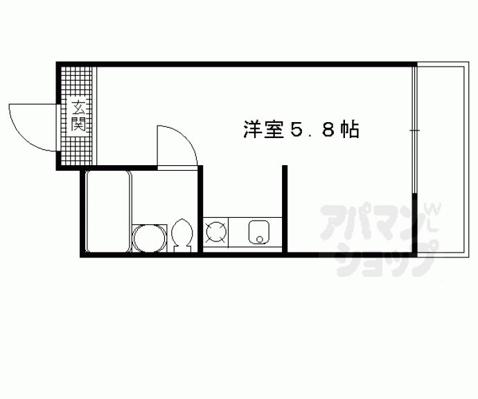 【カレッジマンション七瀬川】間取