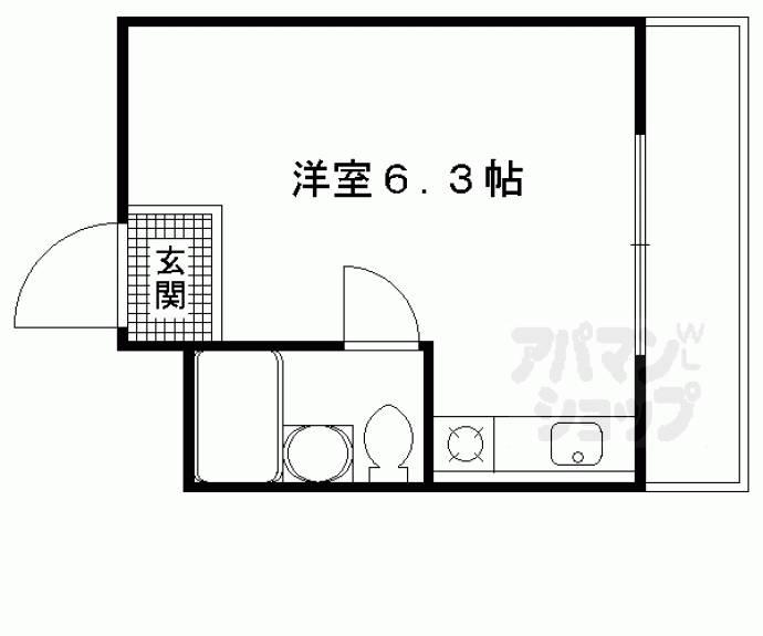 【カレッジマンション七瀬川】間取