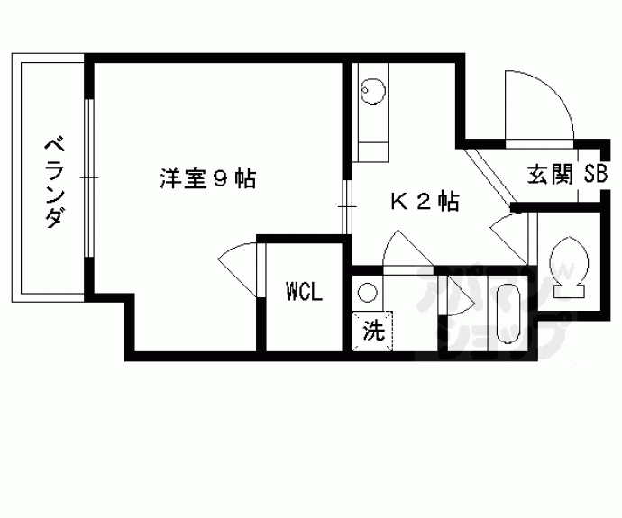 【ハーモニアス西大路】間取