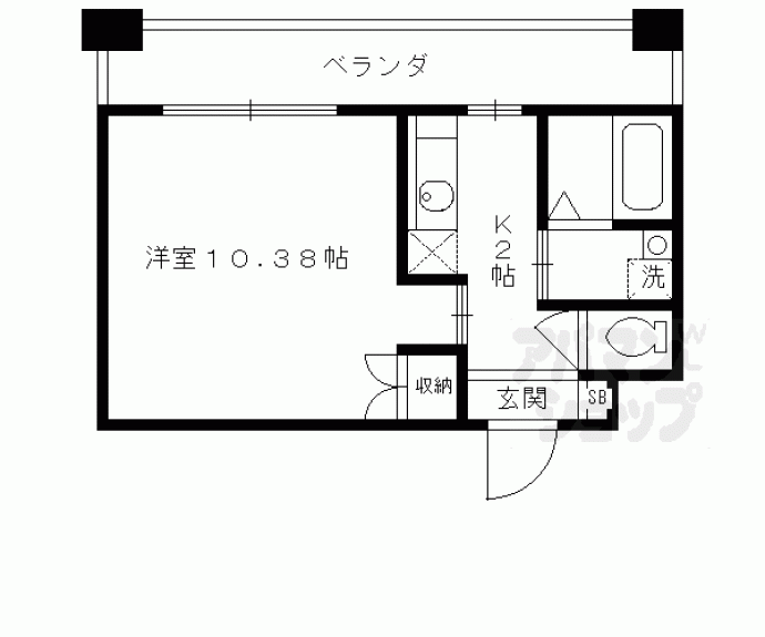 【プレジール山科】間取