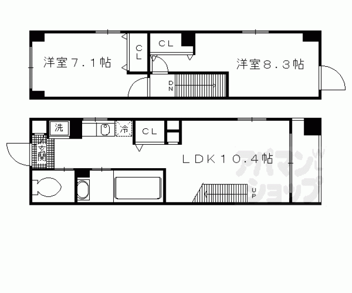 【ＣＡＳＡ　ＬＡ　ＶＩＴＡ】間取