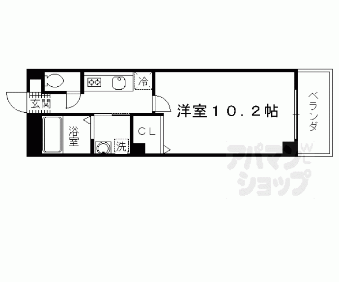 【ノイ　ブルーメ桂川】間取